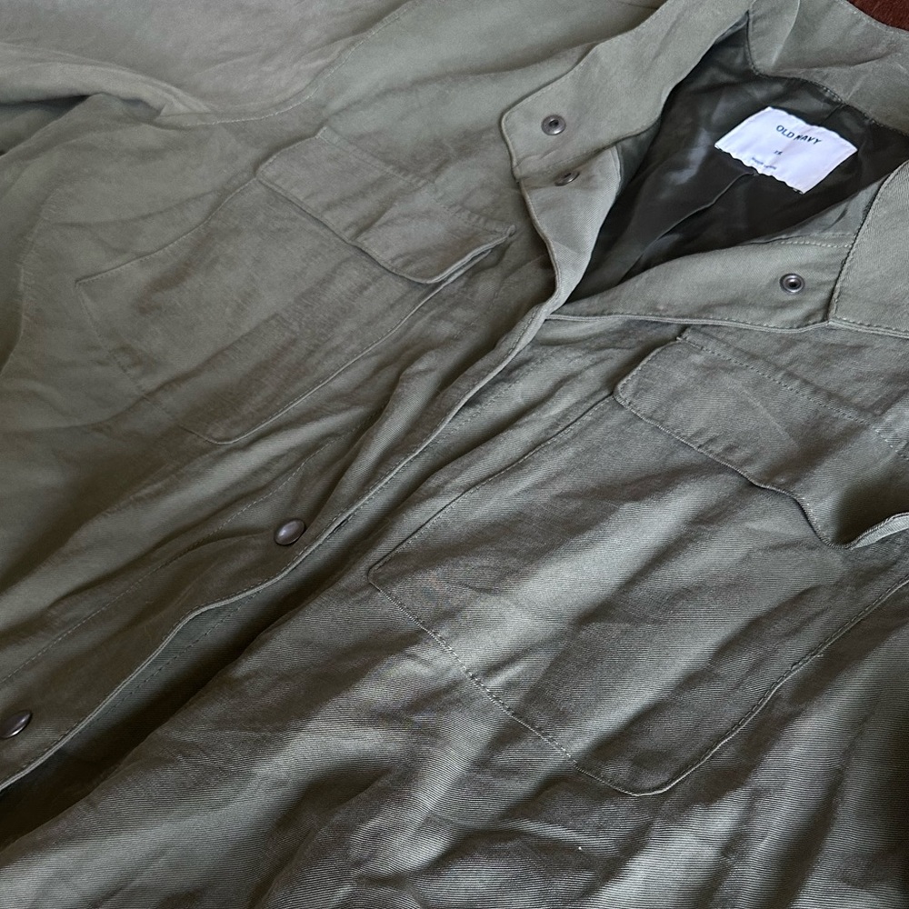 Over throw army green jacket